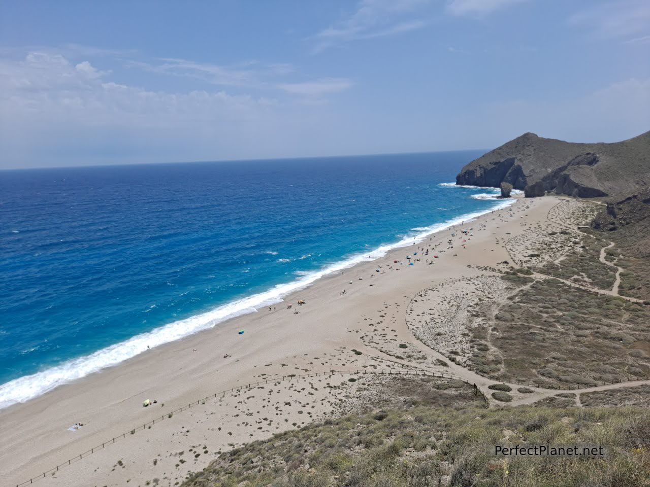 Playa de los Muertos desde el mirador