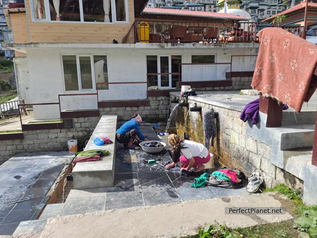 Washing place