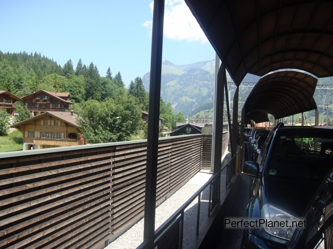 Tren hacia los Alpes