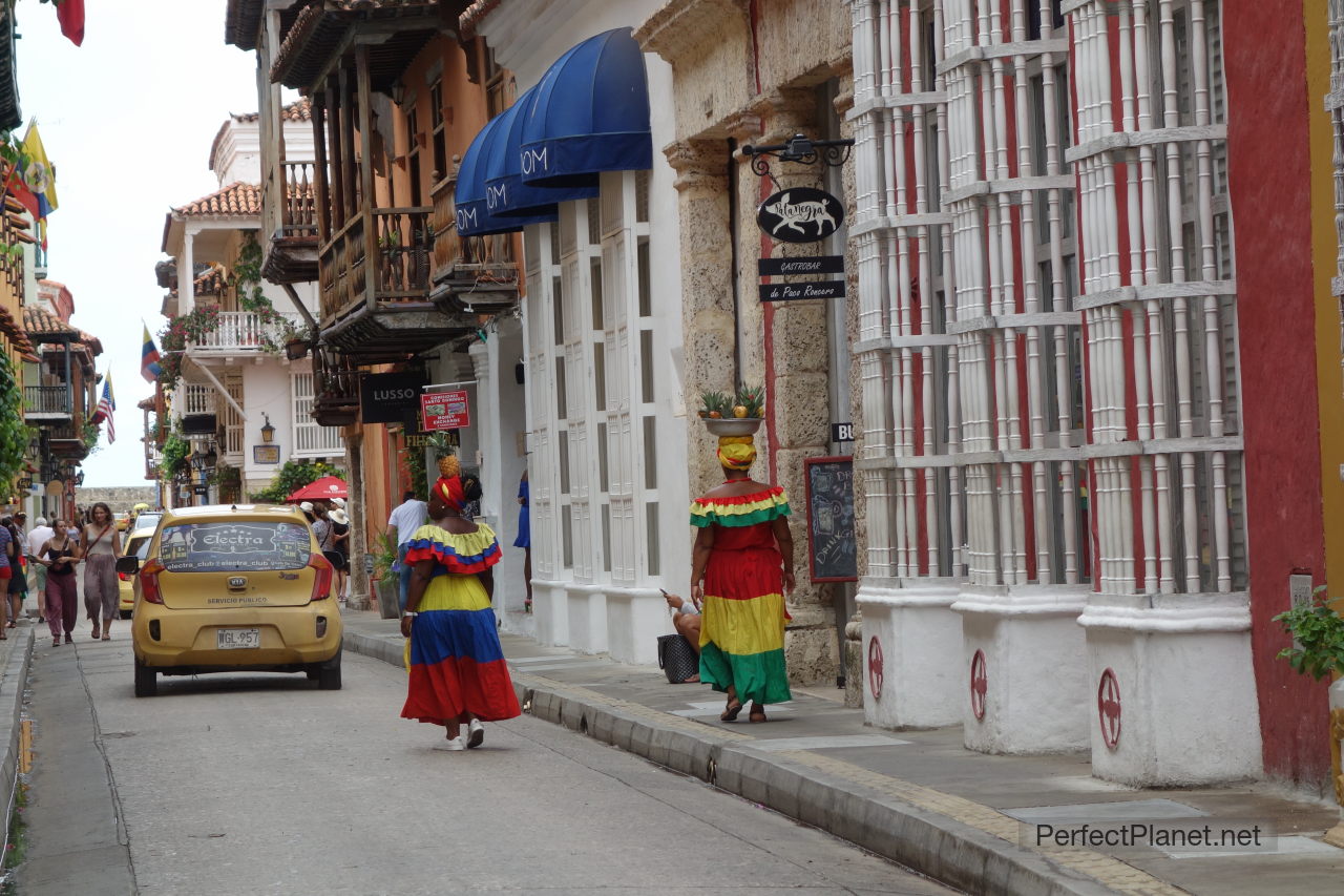 Palenqueras in Cartagena de Indias