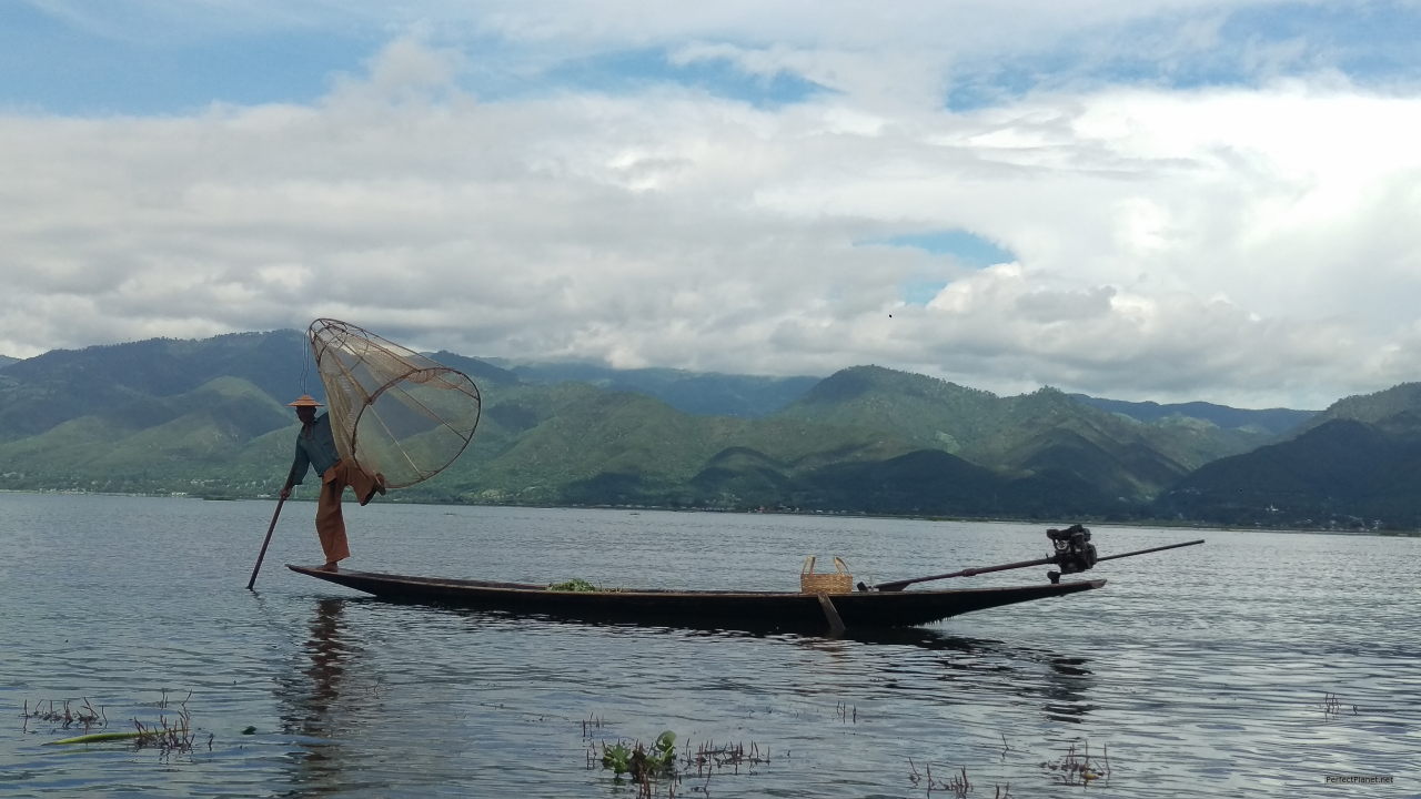 Pescador en el Lago Inle