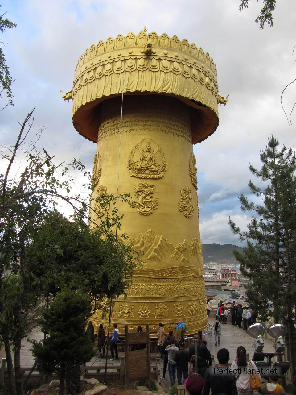 The biggest prayer wheel in the world