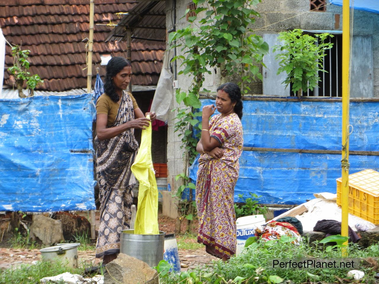 Women washing