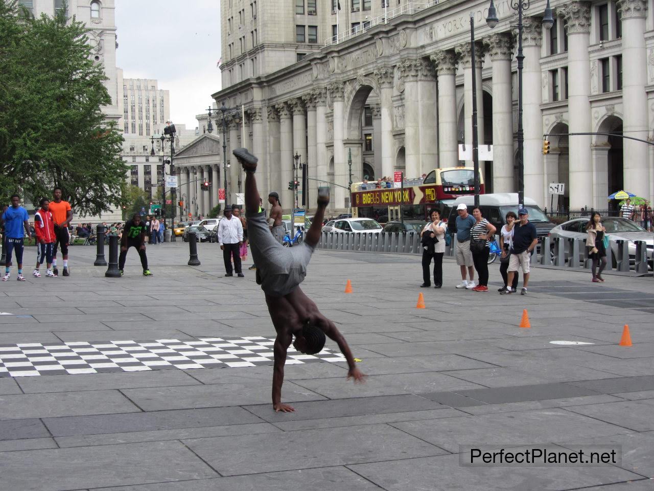 Bailando en la calle