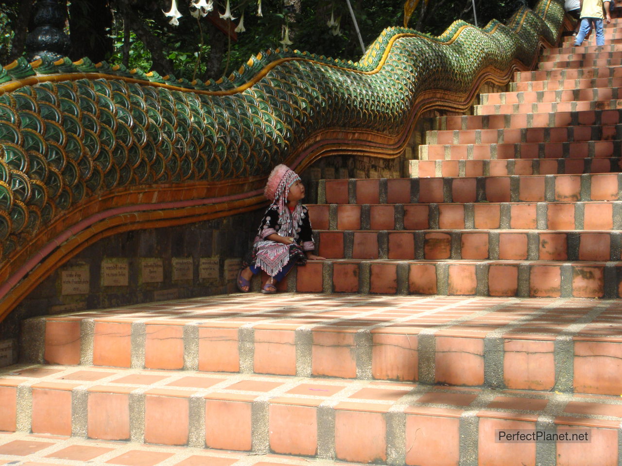 Girl in Wat That Doi Suthep