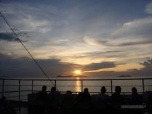 Atardecer desde el ferry